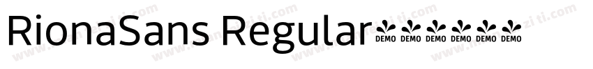 RionaSans Regular字体转换